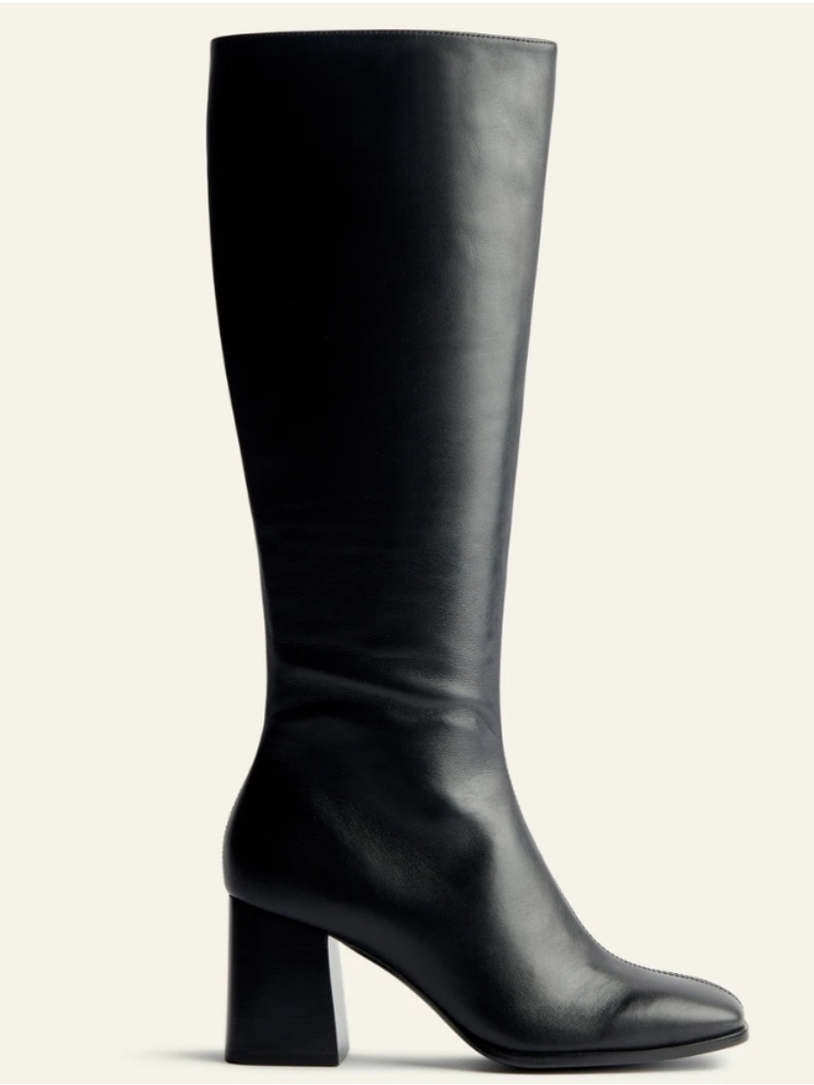 Reformation Black Nappa Nylah Knee Boot